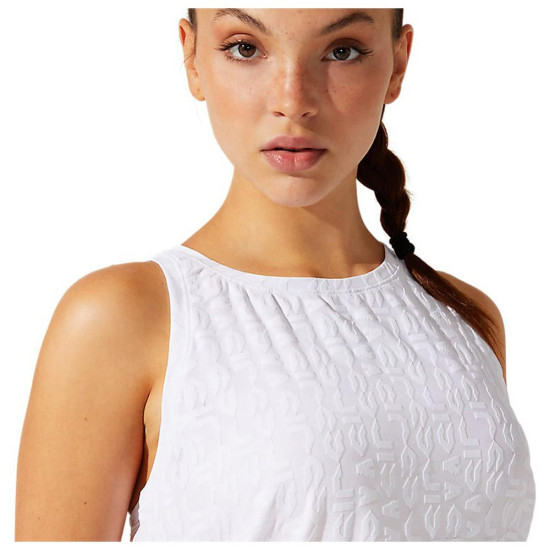 Asics Γυναικεία αμάνικη μπλούζα crop Jacquard